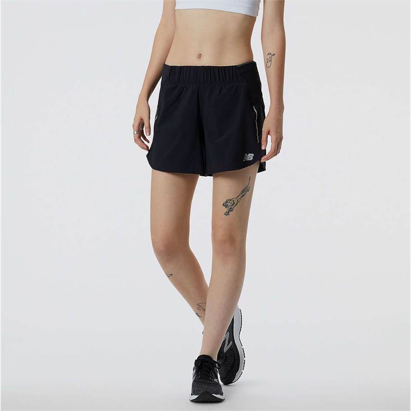 New Balance Womens Impact Run 5in Shorts-1